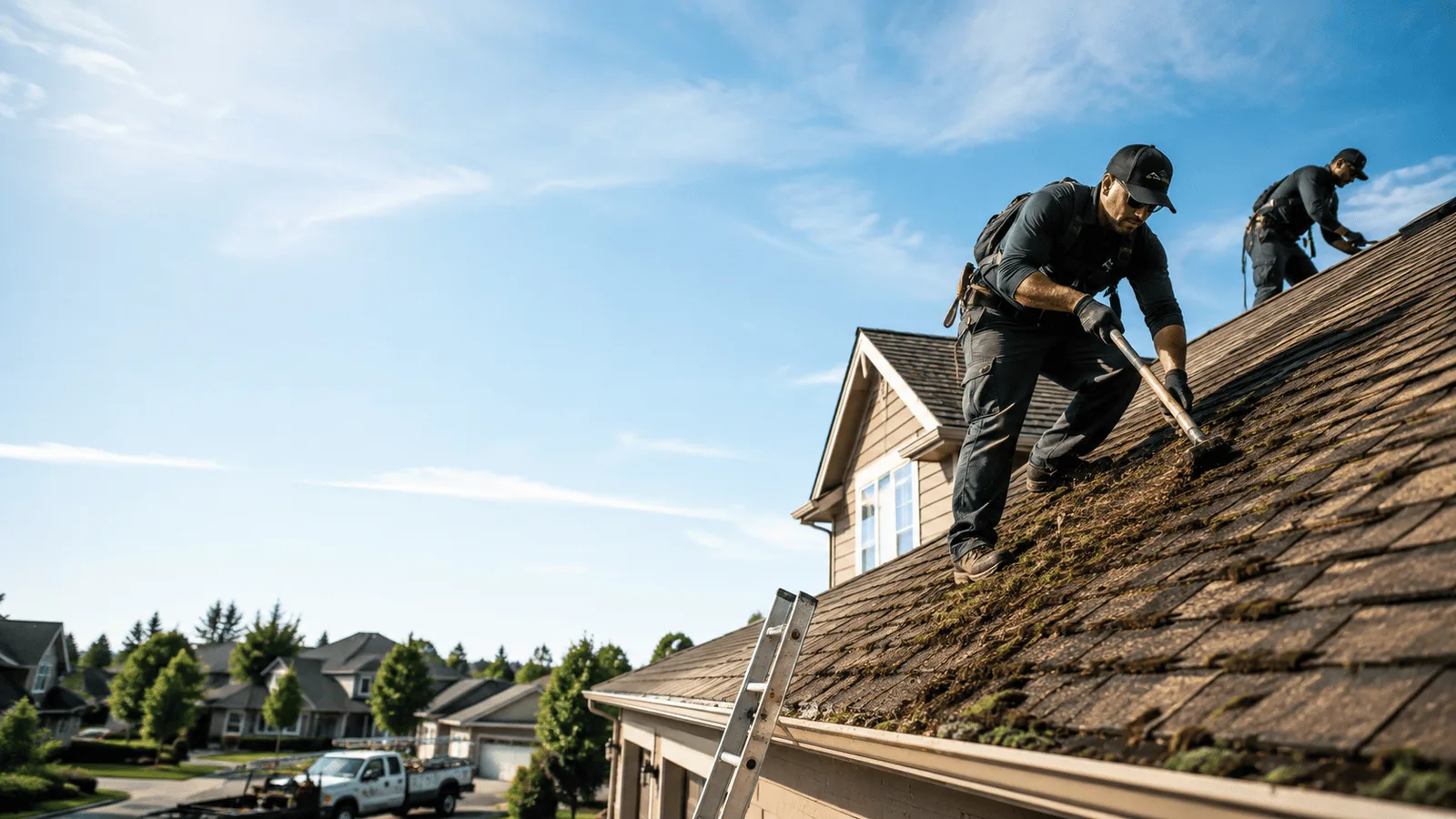 Roof Moss Removal in Hills, MN near me